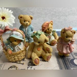 Cherished Teddies - Adorable Bear Figurine Set of 5